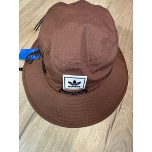 Adidas Originals Brown Unisex Bucket Fisherman Hat 90s/2000s Y2K Style